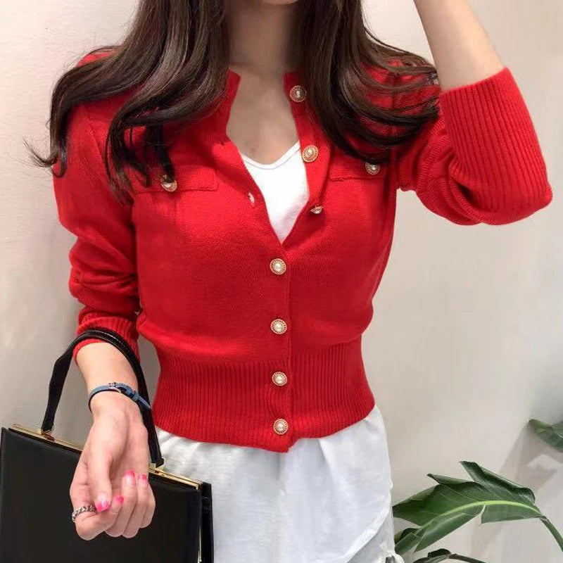 2025 Autumn Long Sleeve Fashion Women Cardigans