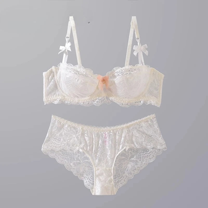 Sheer French Lace Lingerie Set