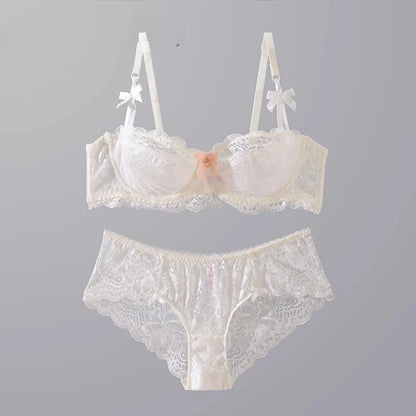 Sheer French Lace Lingerie Set