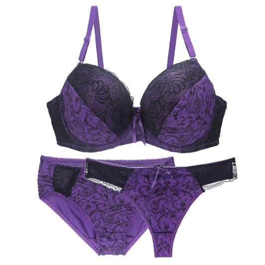 3-Piece Seamless Push-Up Bra Set