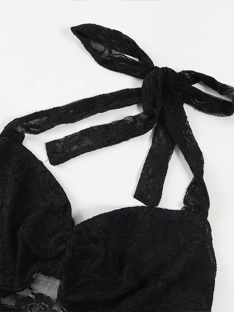 Women's Sexy Lace Tie Tank