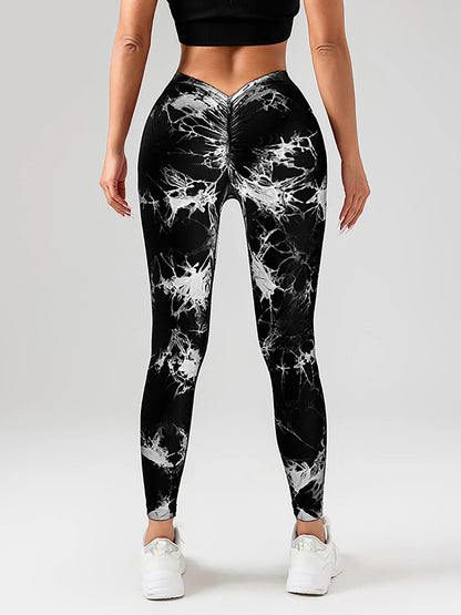 Tie-Dye Scrunch Butt Yoga Leggings