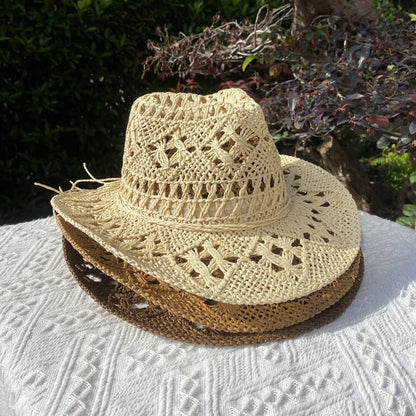 Straw Hat for Women Men Summer Handmade