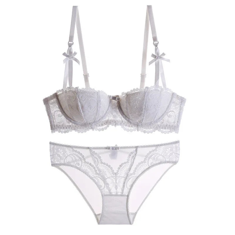 Seamless Lace Push-Up Bra & Panty Set