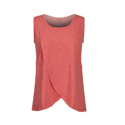 Summer Side-Button Nursing Tee