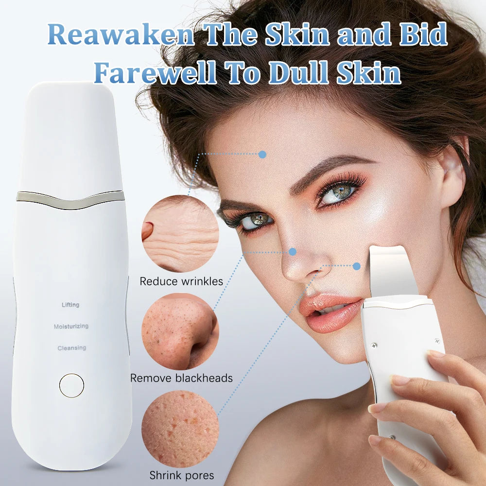 Ultrasonic Skin Scrubber Face Spatula