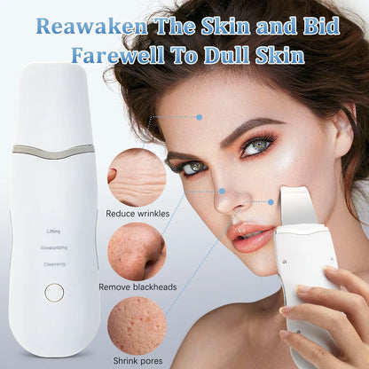 Ultrasonic Skin Scrubber Face Spatula