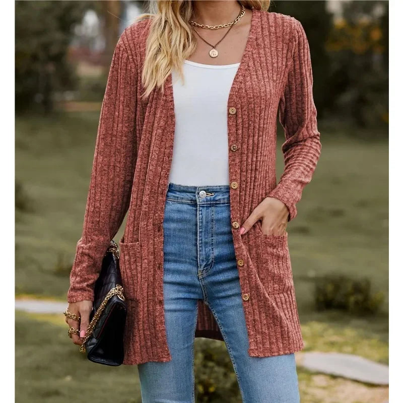 Ladies Casual Extensions Cardigan Jacket Coat
