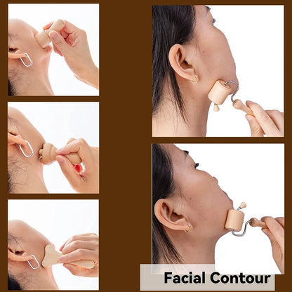 Wooden Massager Face Roller