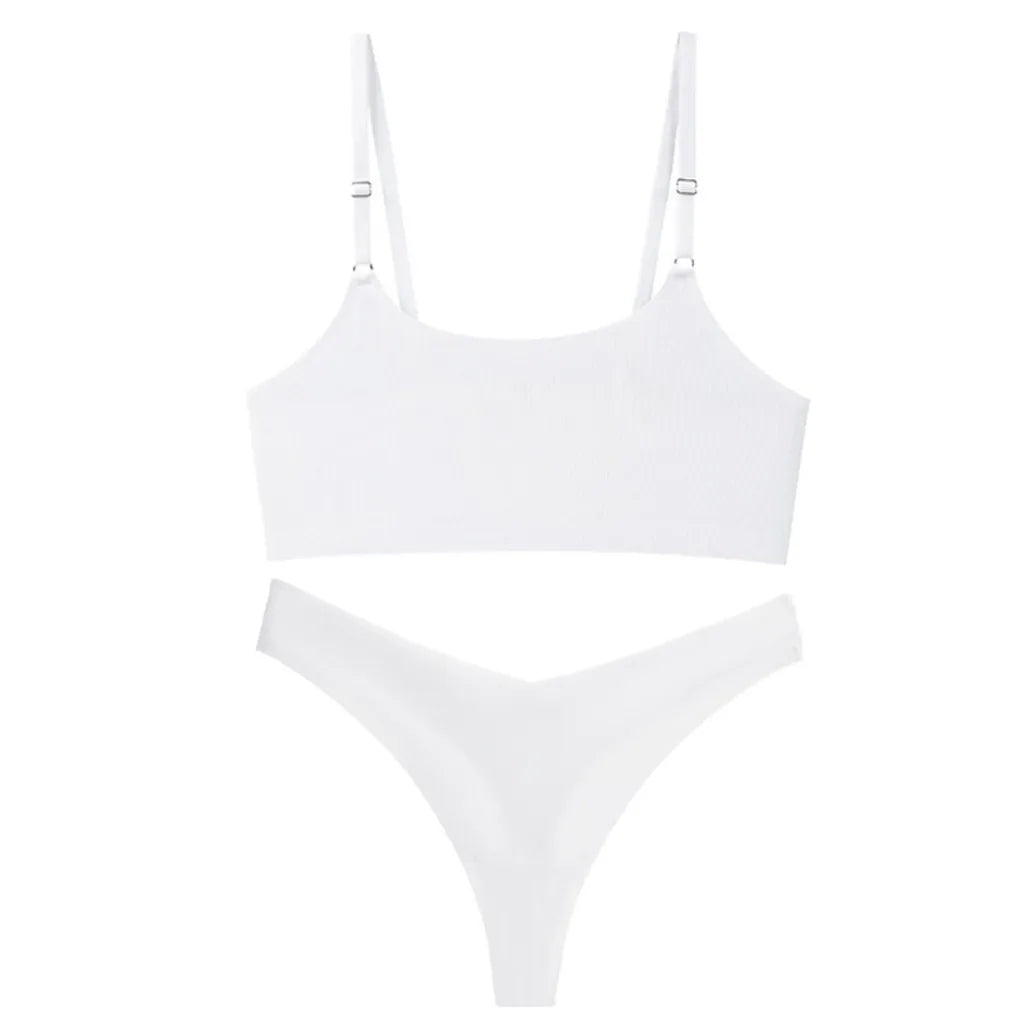 Ice Silk Seamless Wireless Lingerie Set