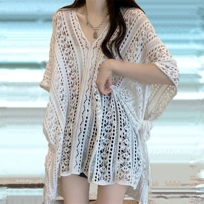Women's Swimwear Crochet Lace Beach Cover Up