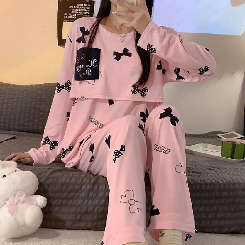 2-Piece Maternity Breastfeeding Pajamas Set