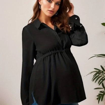 V-Neck Long Sleeve Maternity Top
