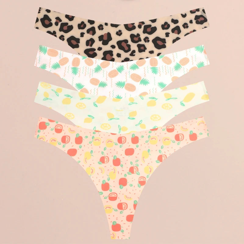 4-Piece Ultra Soft Seamless Thong Set