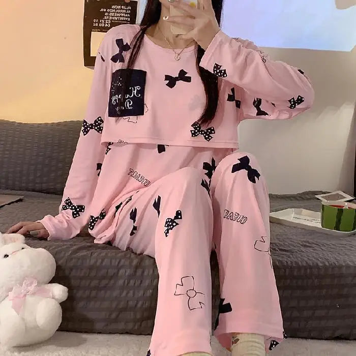 2-Piece Maternity Breastfeeding Pajamas Set