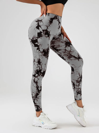 Tie-Dye Scrunch Butt Yoga Leggings