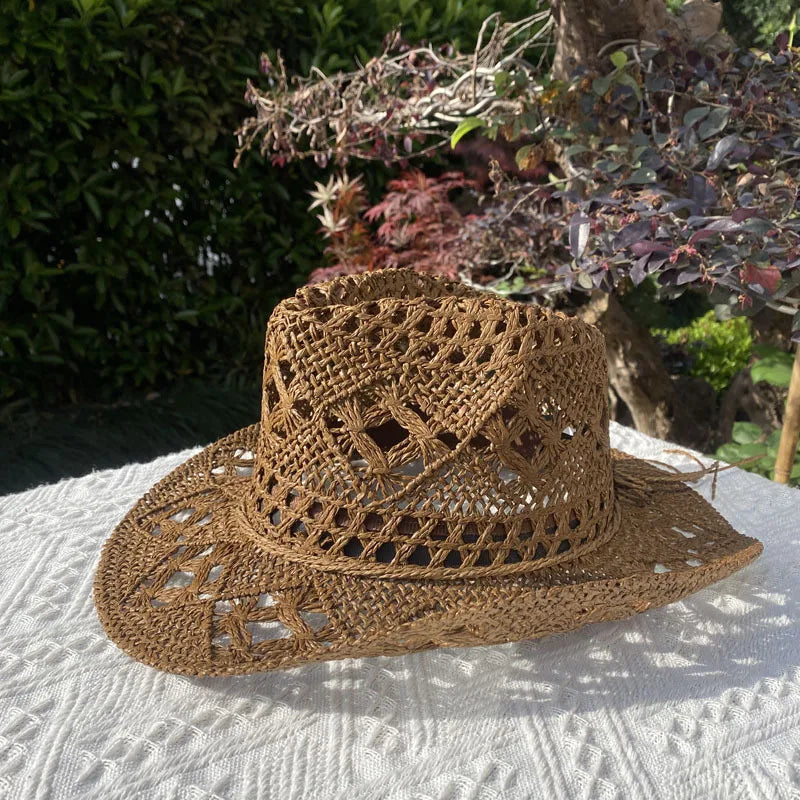 Straw Hat for Women Men Summer Handmade