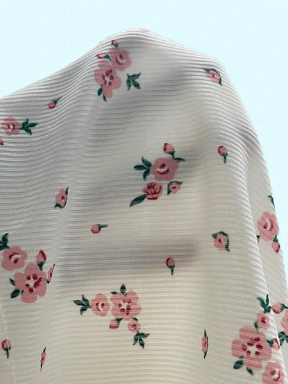Plus Size Floral Button-Front Nightgown