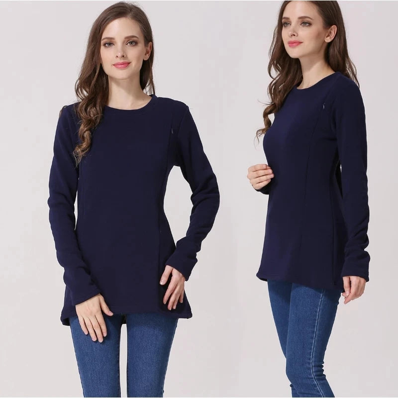 Winter Fleece Nursing Hoodie