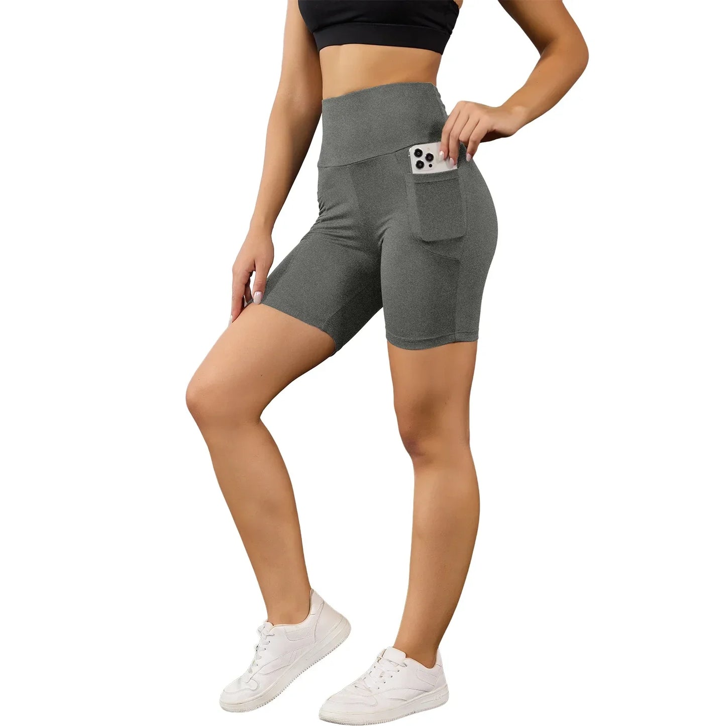 High Waisted Biker Shorts For Women
