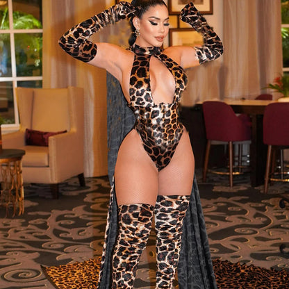 Sexy Leopard Print Lingerie Set