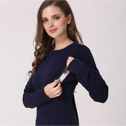 Winter Fleece Nursing Hoodie