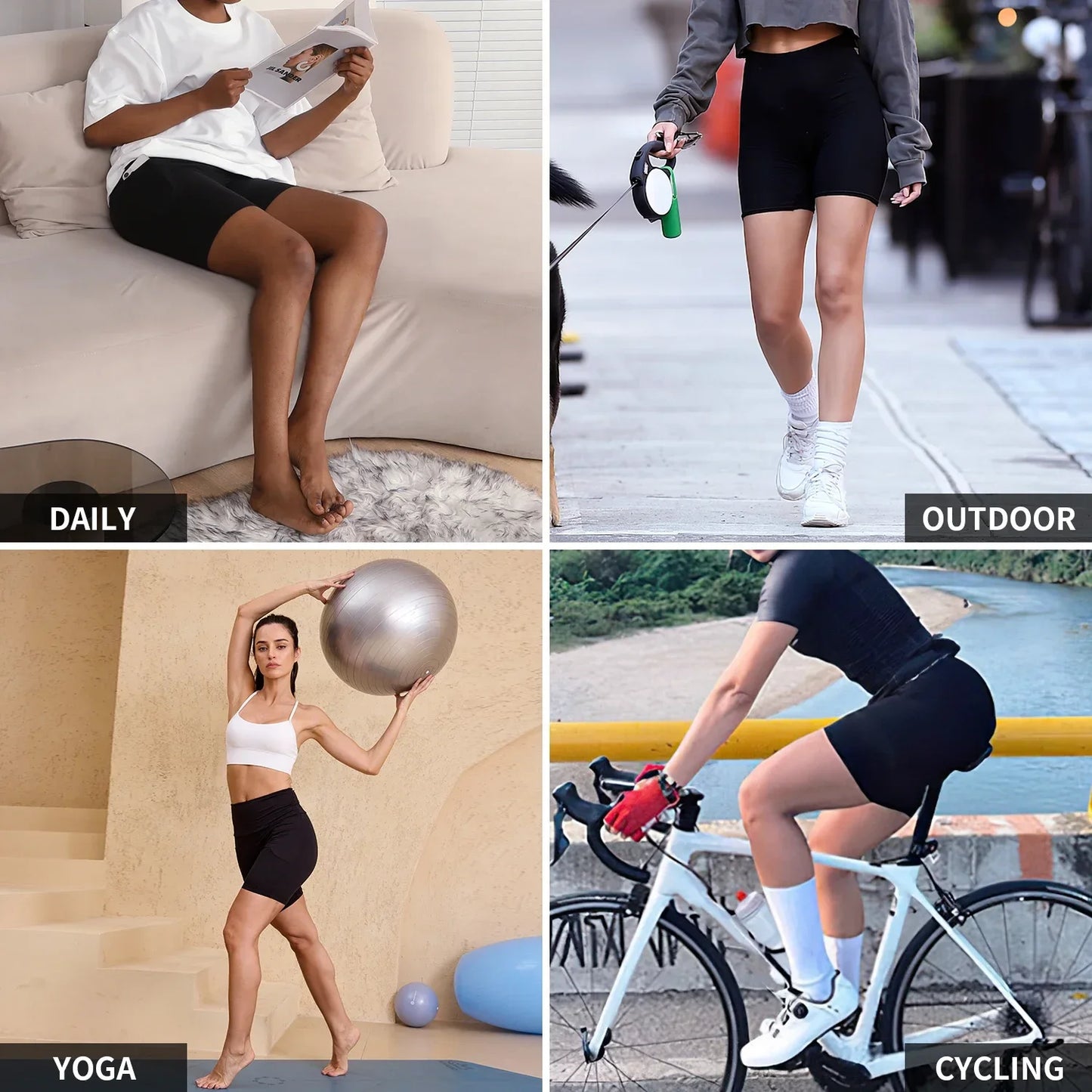 High Waisted Biker Shorts For Women
