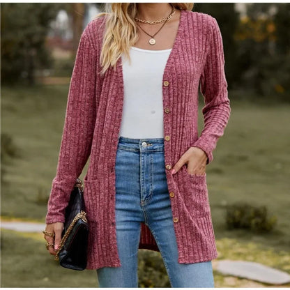 Ladies Casual Extensions Cardigan Jacket Coat