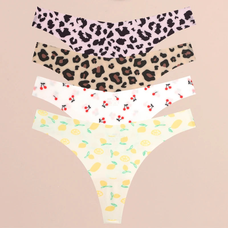 4-Piece Ultra Soft Seamless Thong Set