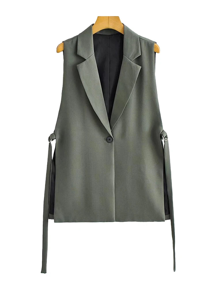 TRZA Women’s Vintage Button Vest