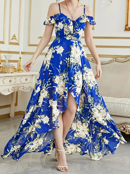 Women's Off-Shoulder Floral Beach Dress