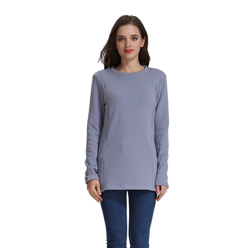 Winter Fleece Nursing Hoodie