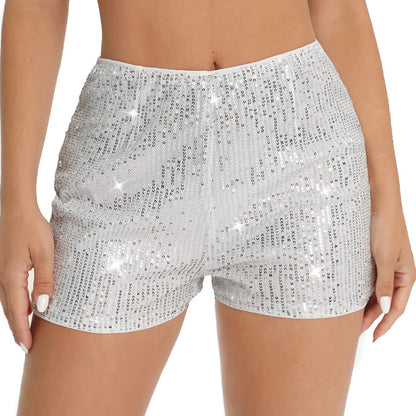 Women’s Sequin High Waist Shorts