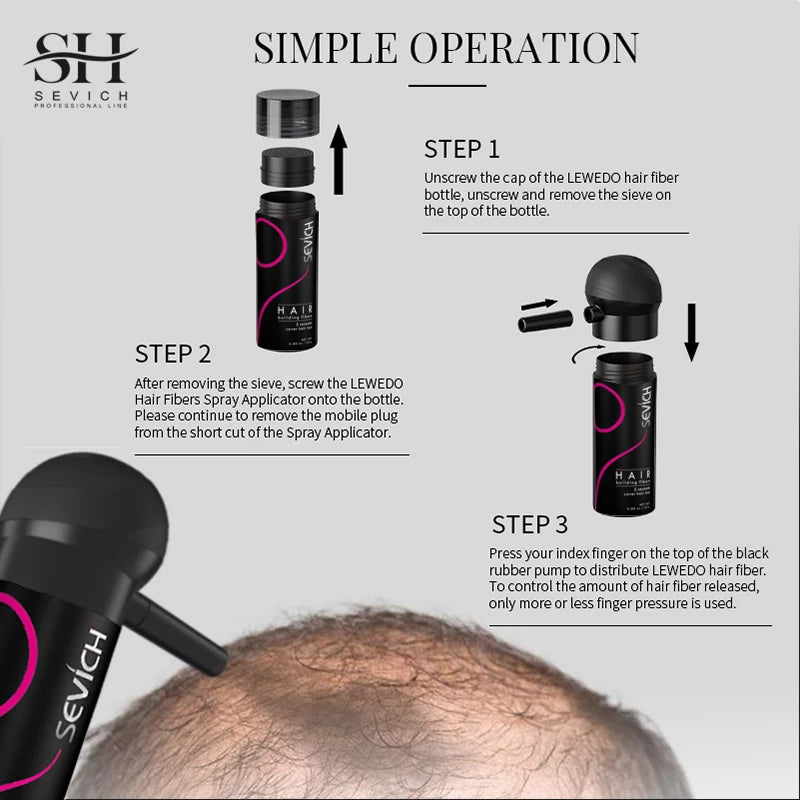 Hair Building Fiber & Applicator Set
