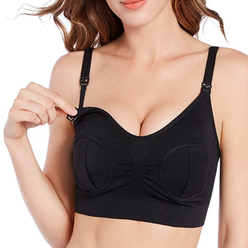 Hands-Free Soft Maternity Pumping Bra