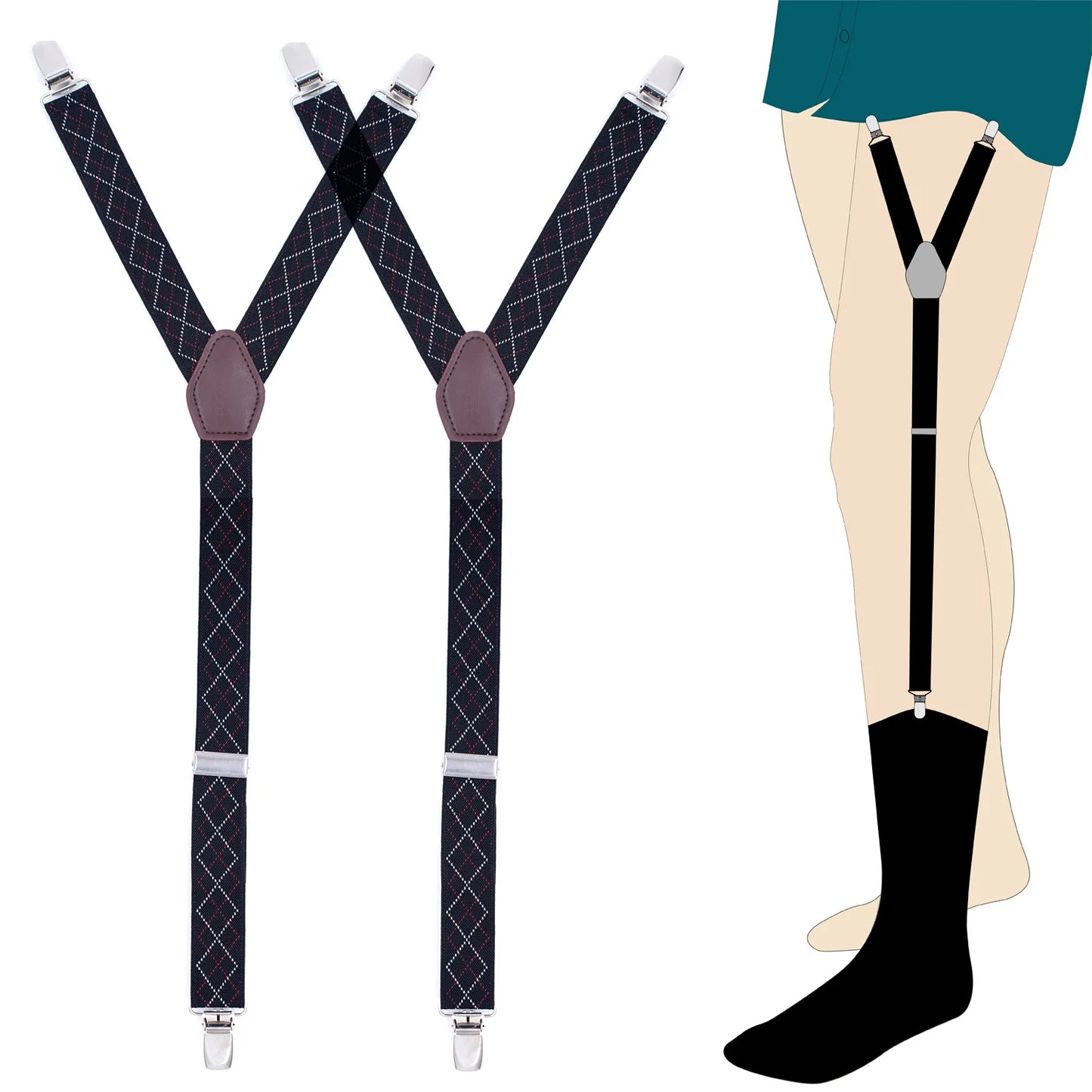 Men’s Elastic Shirt Garters