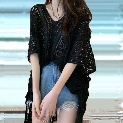 Women's Swimwear Crochet Lace Beach Cover Up