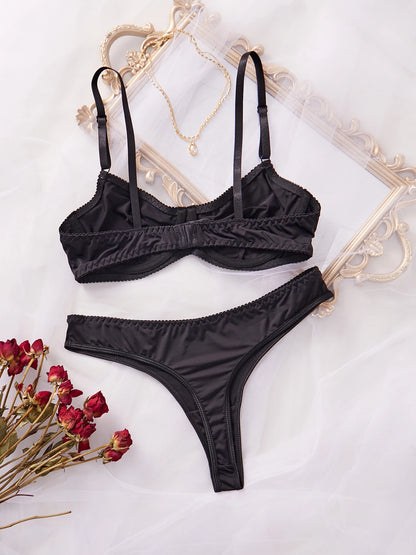 Smooth Thin Solid Color Nightwear Set