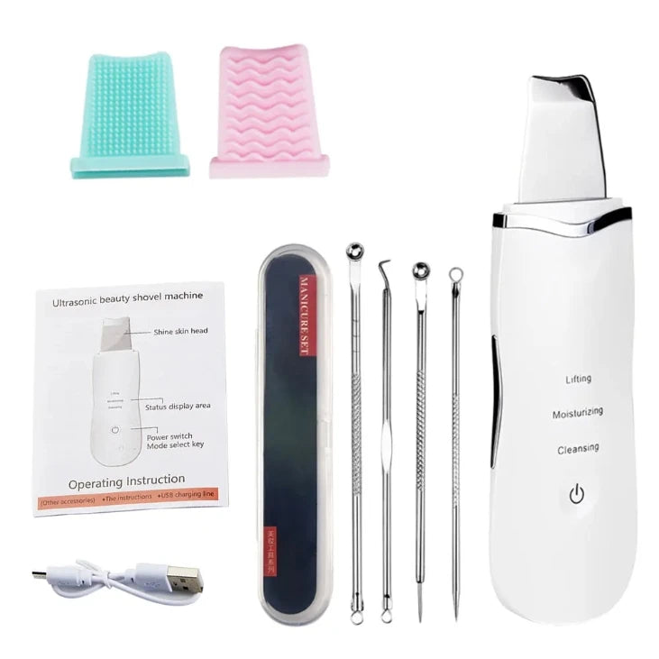 Ultrasonic Skin Scrubber Face Spatula
