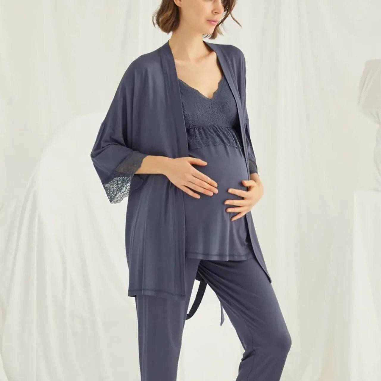 Sleeveless Maternity Nursing Sleepwear Set