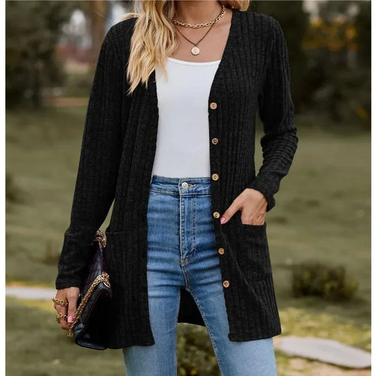 Ladies Casual Extensions Cardigan Jacket Coat