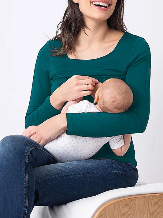 Long Sleeve Breastfeeding Tee