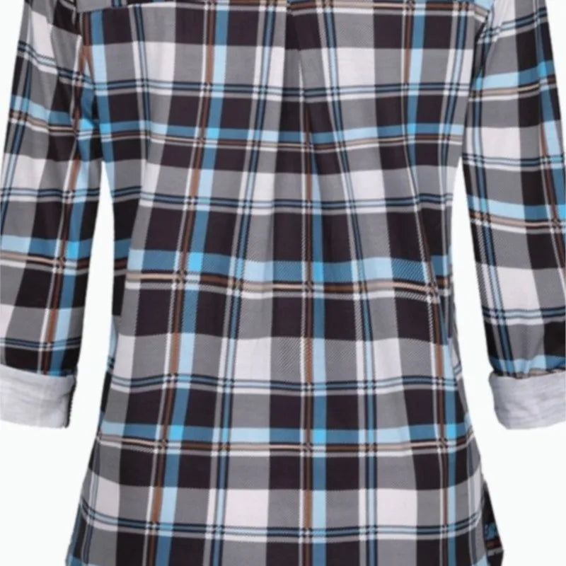 Striped V-Neck Nursing Blouse