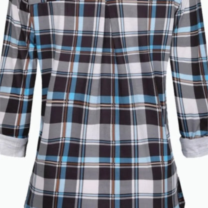 Striped V-Neck Nursing Blouse