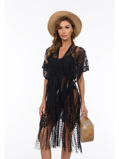 Long Kimono Bikini Swim Cover Up