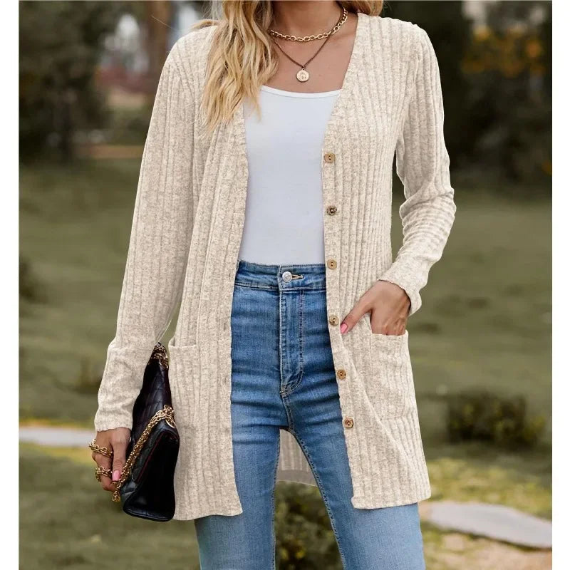 Ladies Casual Extensions Cardigan Jacket Coat