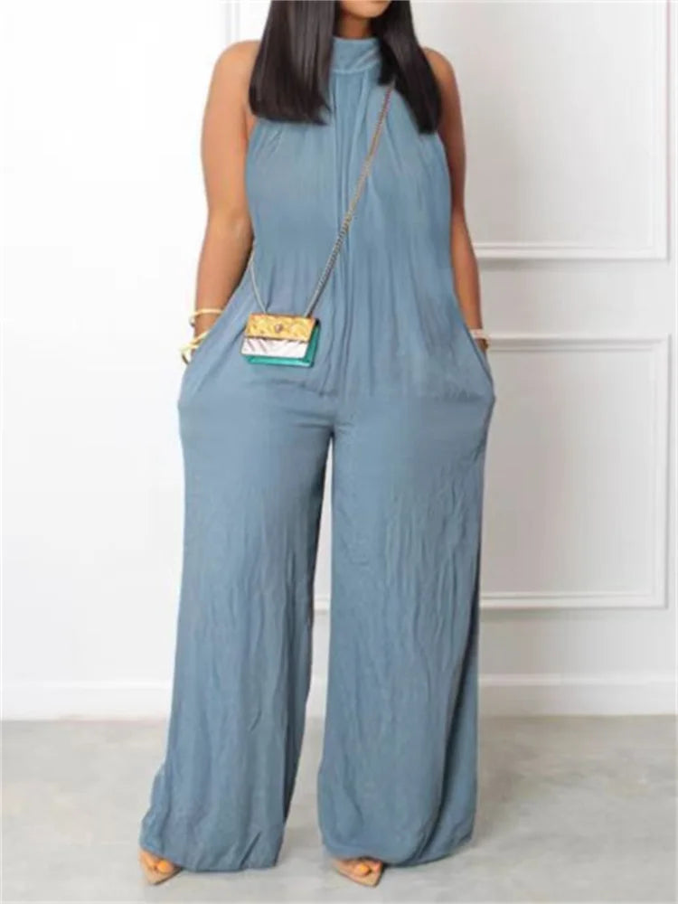 Wmstar Plus Size Summer Jumpsuit