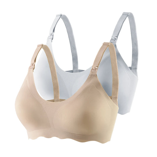2PCS Ultra-Thin Breathable Nursing Bras