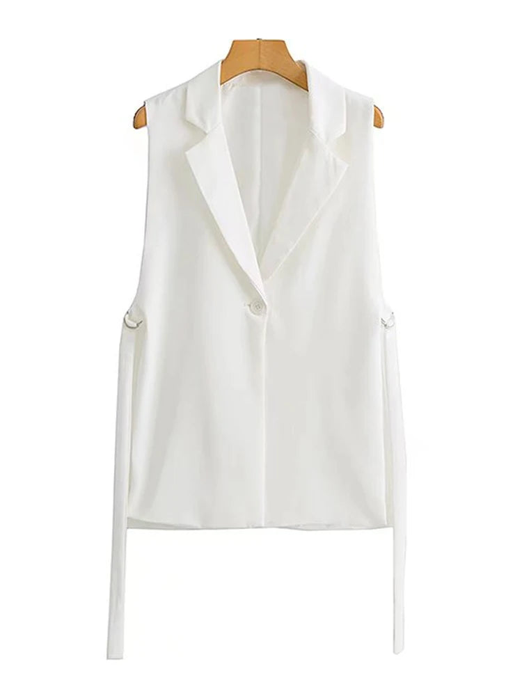 TRZA Women’s Vintage Button Vest