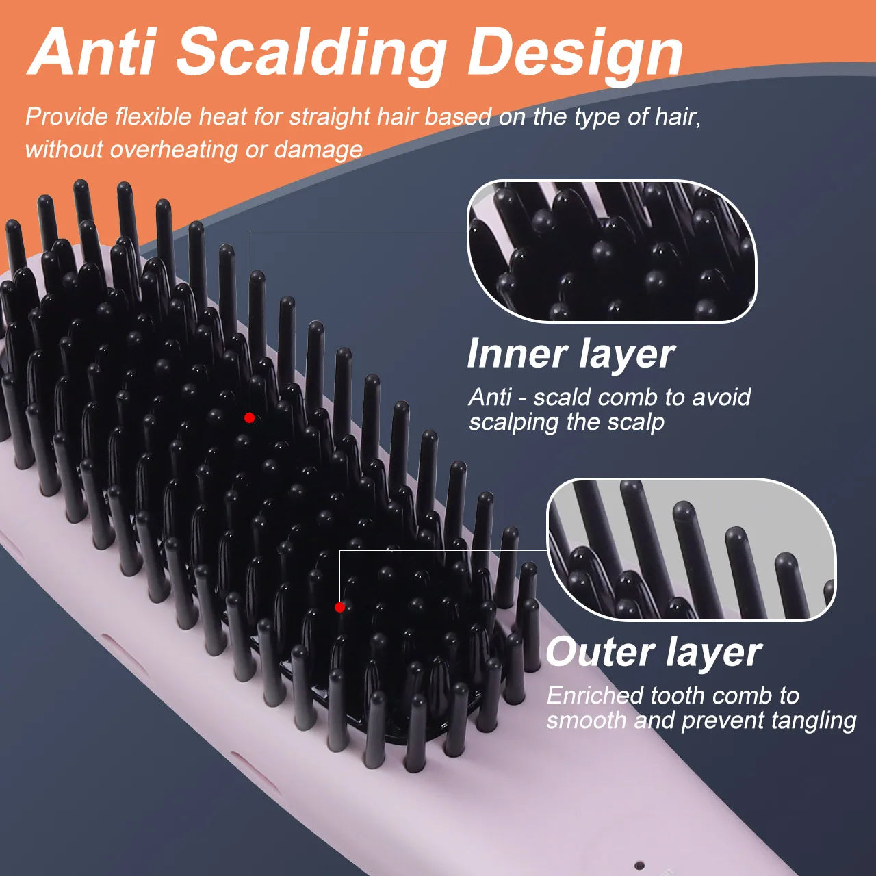 Hatteker Ion Adjustable Straightening Comb